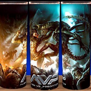 Alien Vs Predator AVP Xenomorph Fight Cup Mug Tumbler